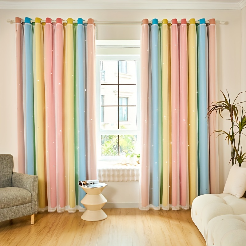 Japanese Door Curtain Solid Gradient Color For Office Kitchen