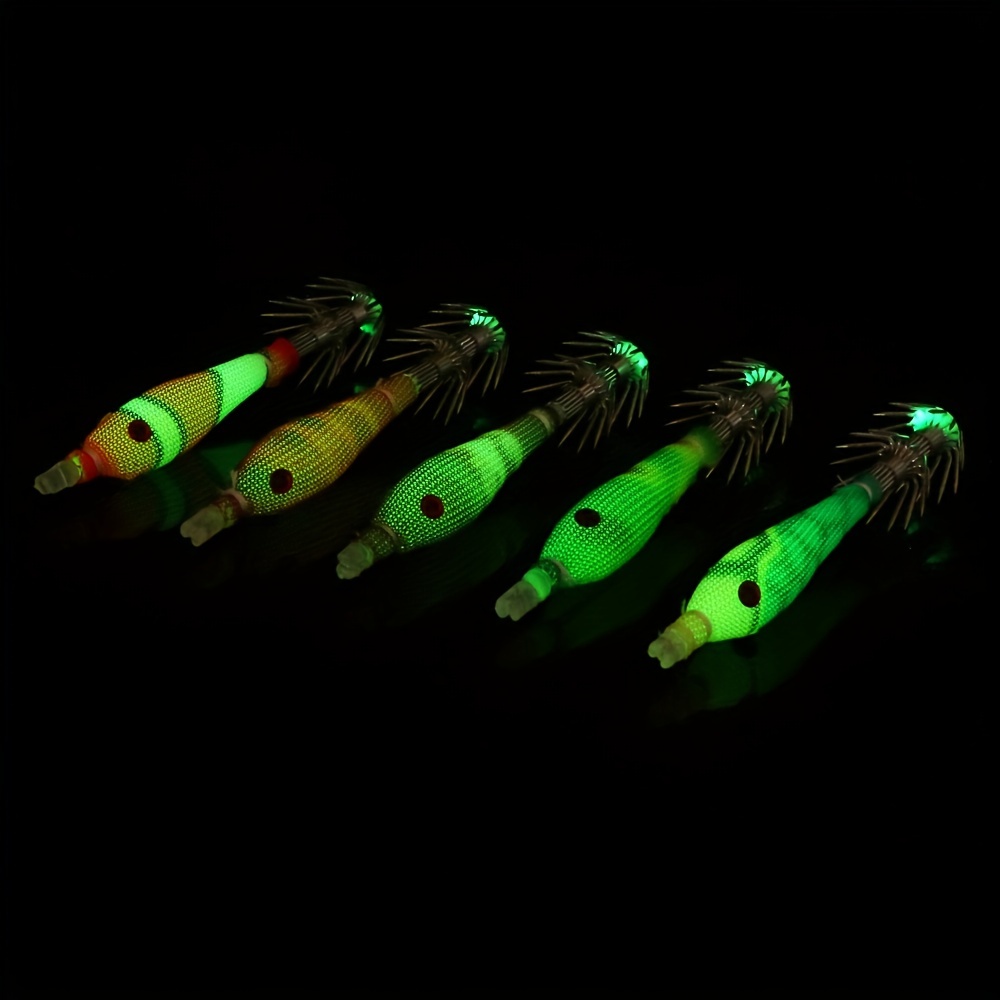 Luminous Artificial Squid Baits Simulated 3d Eyes Soft - Temu