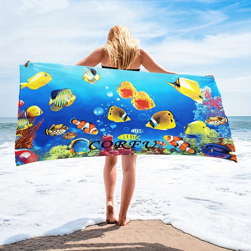 Microfiber Beach Towels for Travel, Quick Dry Towel for Swimmers