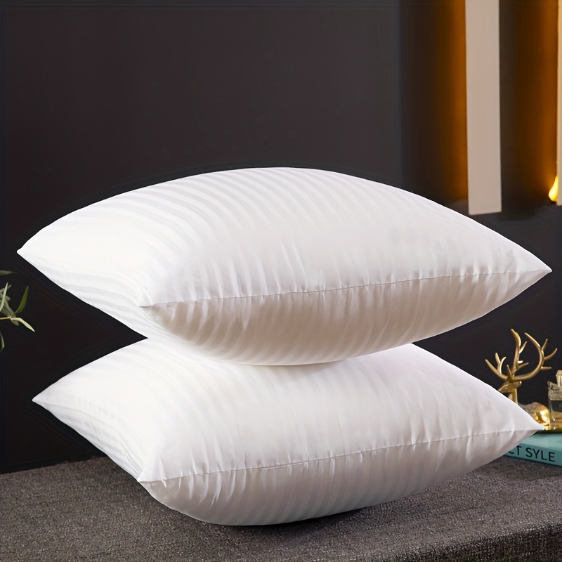 Striped Pillow Inserts Anti mite And Anti bacterial Pillow - Temu