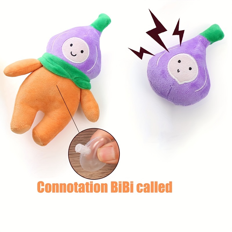 1pc Apple-shaped Dog Toy, Plush Toy With Sound For Boredom Relief