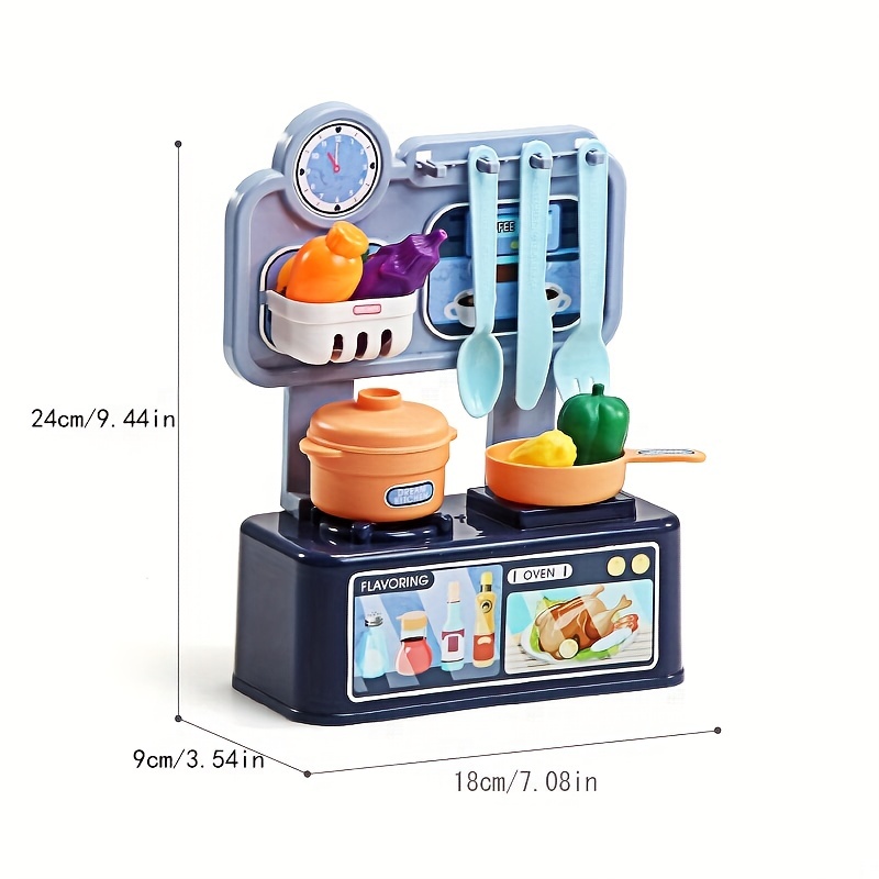 Children's Mini Kitchen Complete Cooking Girl Small Kitchen Set