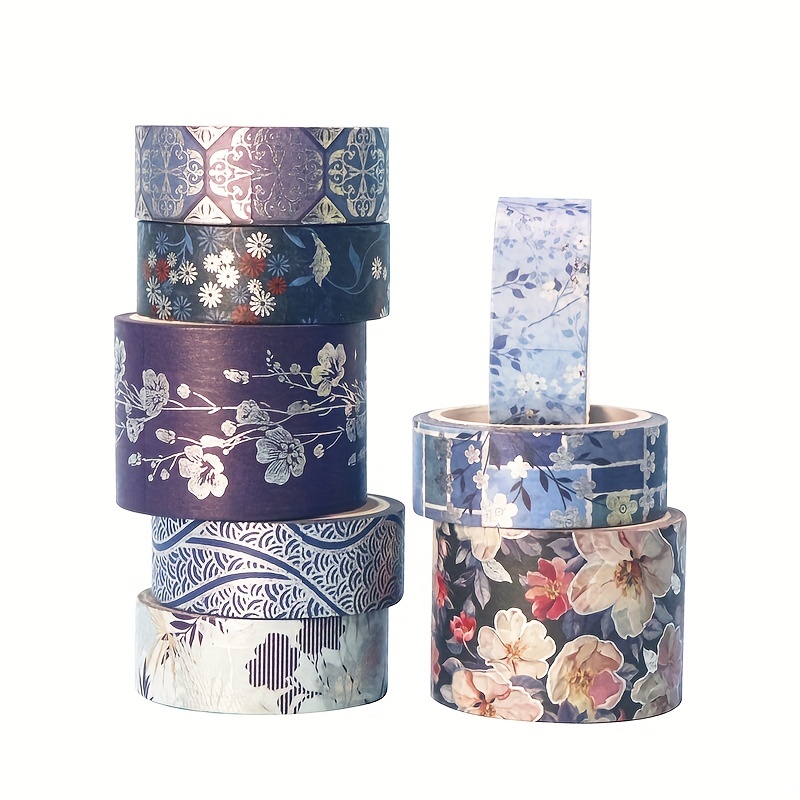Awaken Floral Washi Tape Blue
