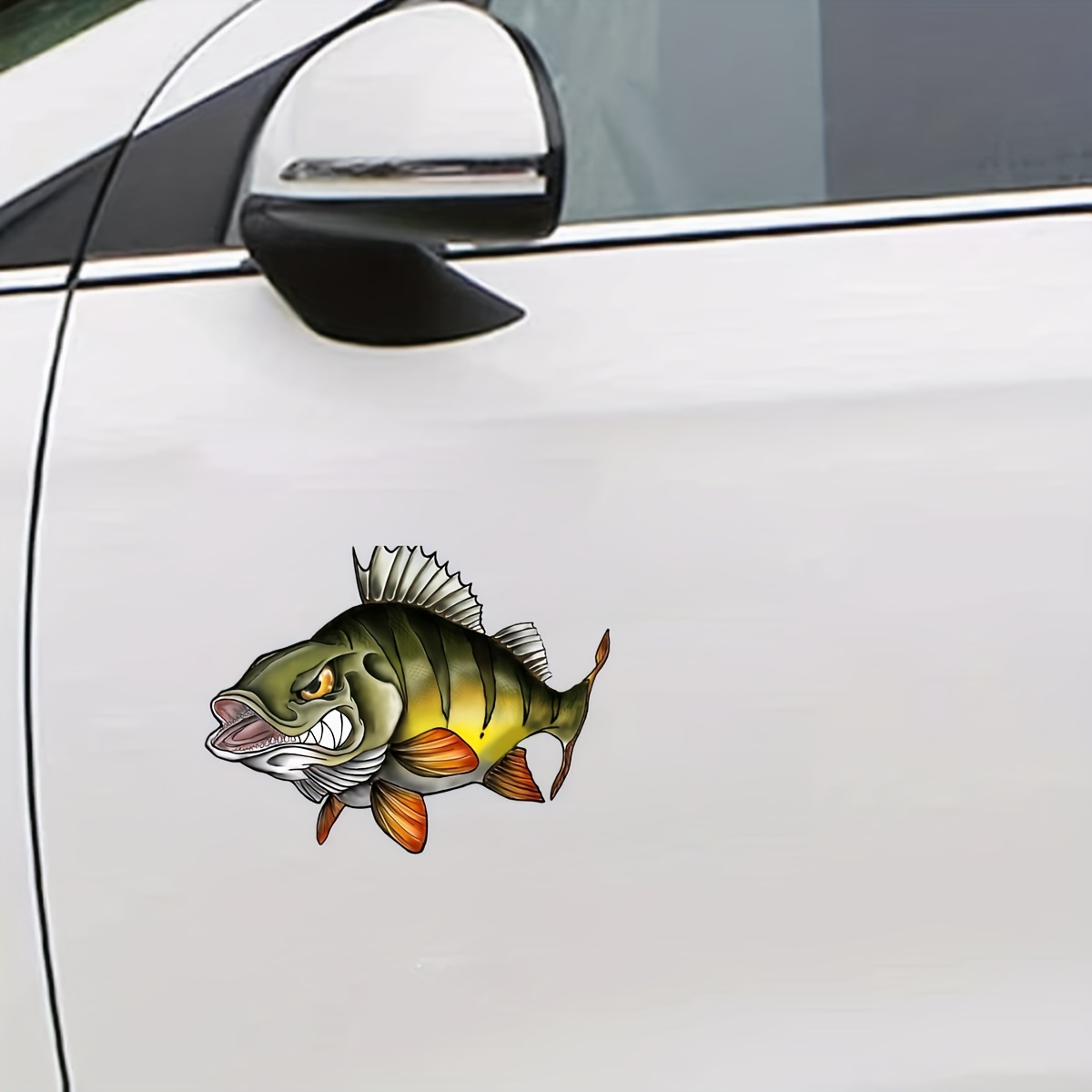 Peacock Bass Fish Anime Car Stickers Motorcycle Decal Funny Vinyl Creative  Laptop Decals Decor