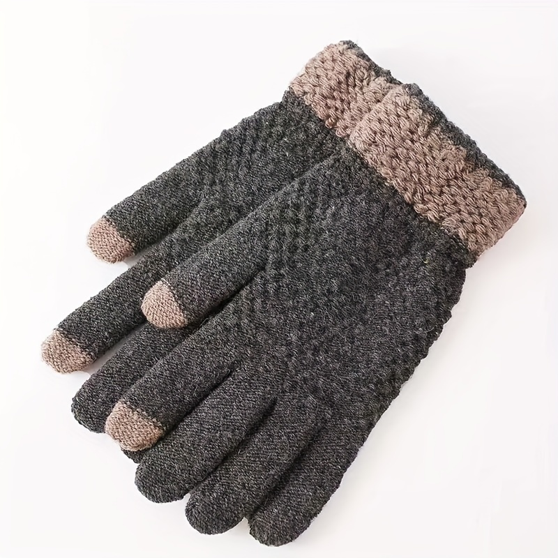 1 Par Guantes Invierno Alpaca Hombre, Además Guantes Pantalla Táctil Punto  Grueso Terciopelo - Joyería Accesorios - Temu Chile