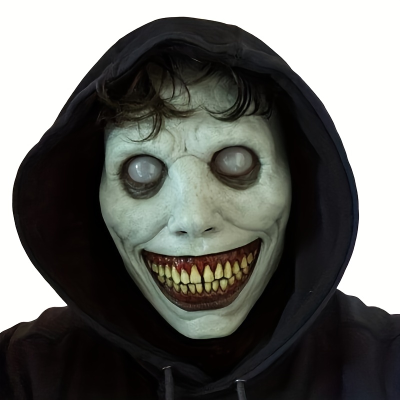 Men's Funny Halloween Party Cosplay Ghost Mask Scary Face - Temu