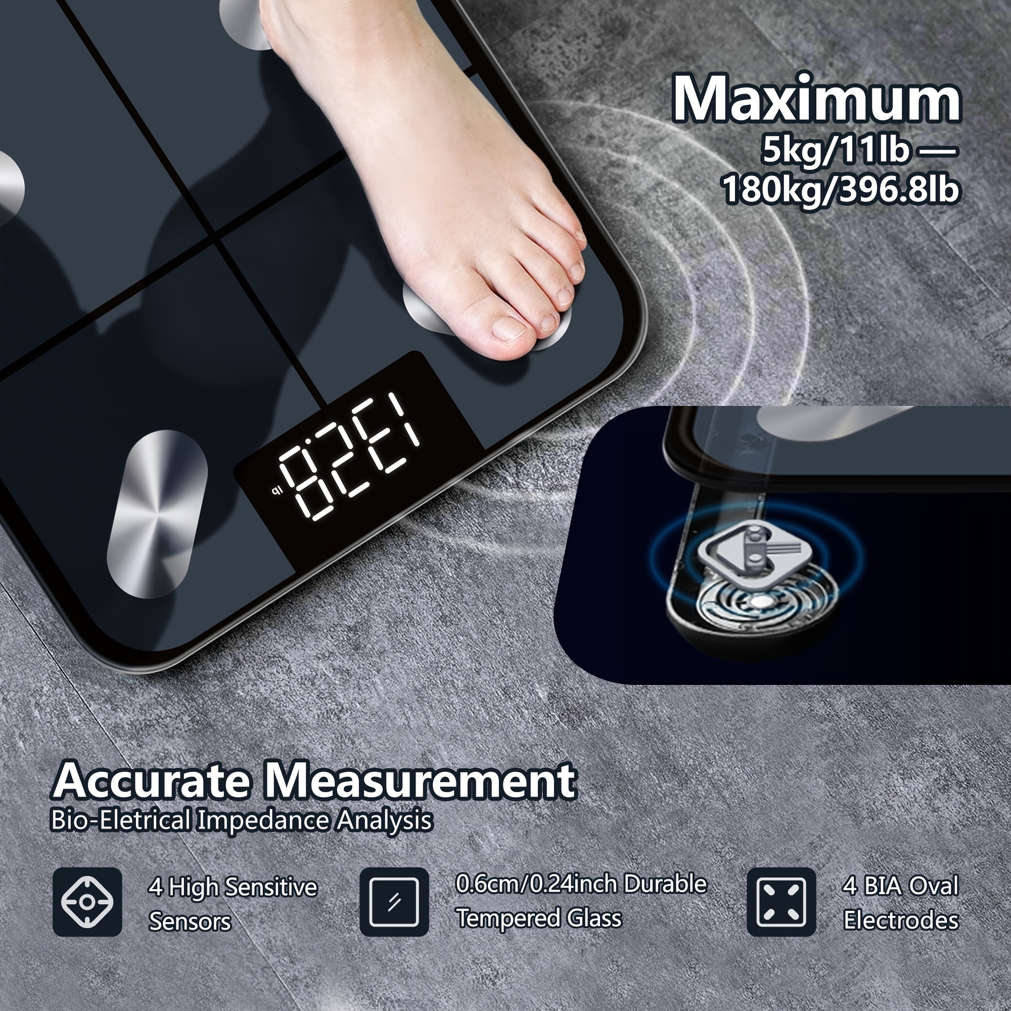 Household Electric Scale Bathroom Weighing Body Scale - Temu