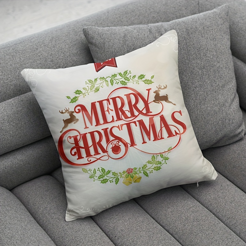 Nordic Style Christmas Throw Pillow Suffed Square Pillow - Temu