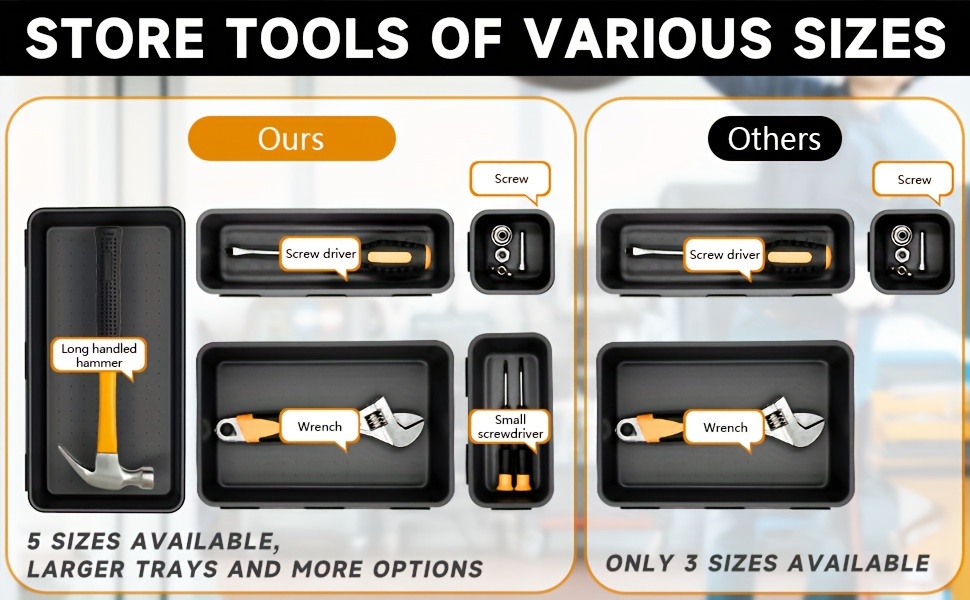 Upgraded Tool Box Organizer Tray Toolbox Desk Drawer - Temu