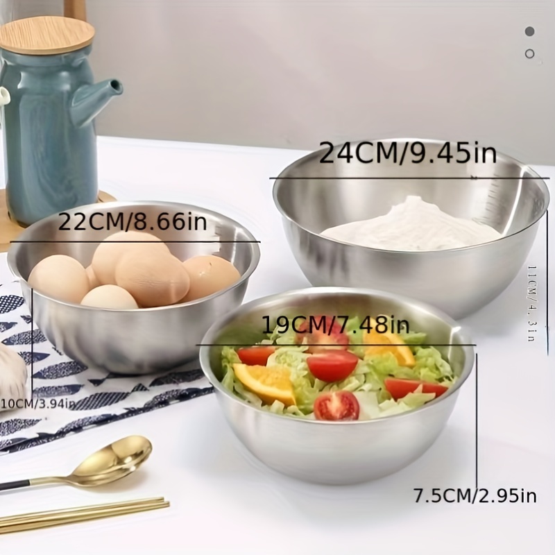 1pc Salad Mixing Bowl, Kitchen Storage Bowl Set, Scald Resistant