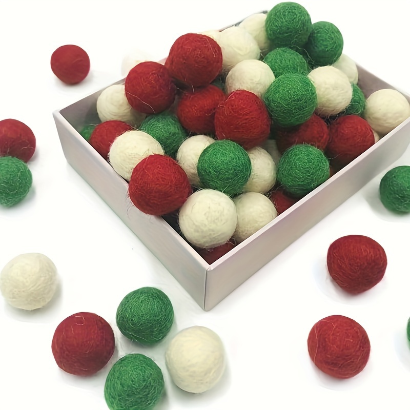 Balls felt Balls Wool Felt Balls multicolor Flocking Balls - Temu