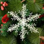 3/6pcs, Multi-size Snowflake Slices, Snowflake String, Christmas Tree Pendant, Christmas Decoration, Festival Party Scene Arrangement