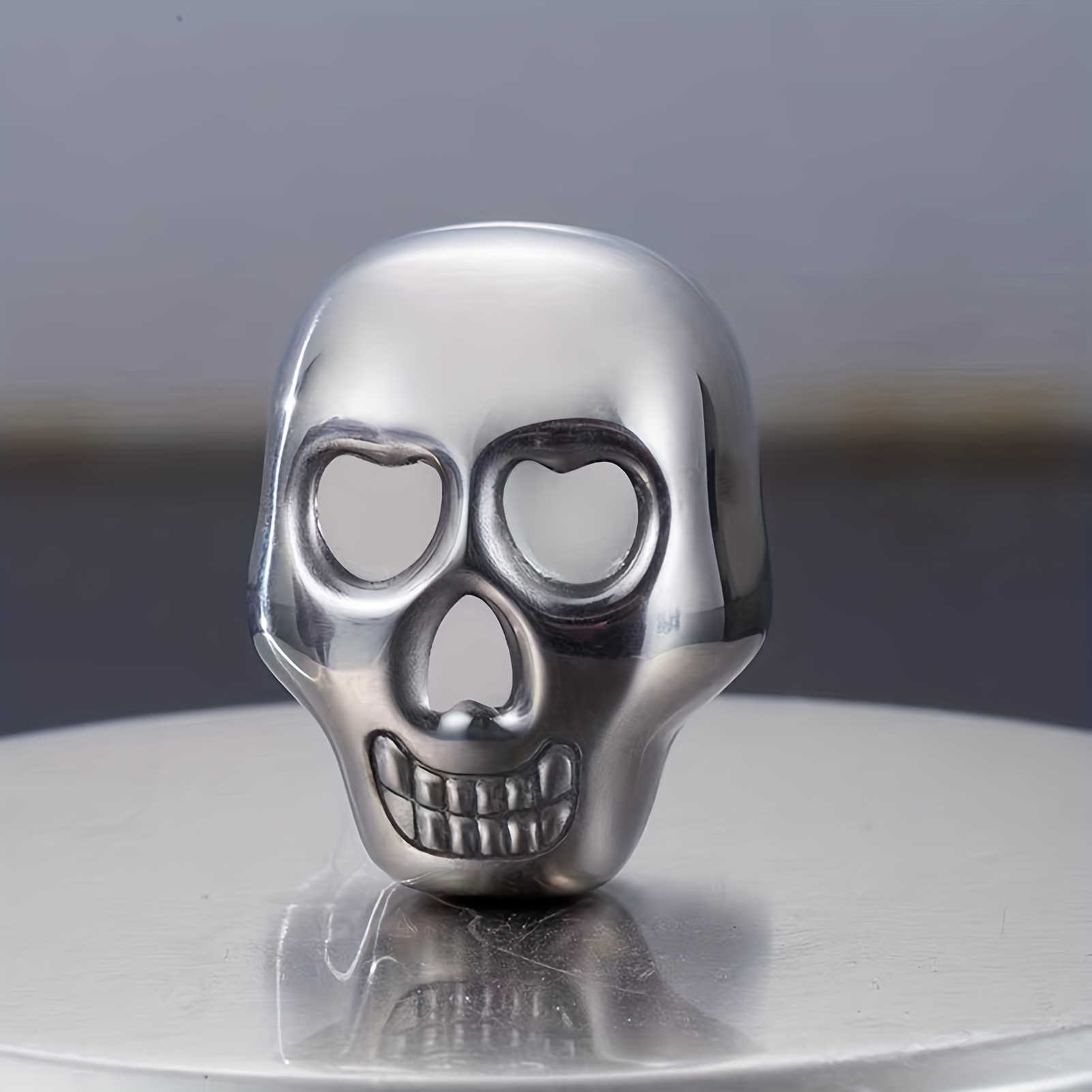 Skull Whiskey Stones Stainless Steel