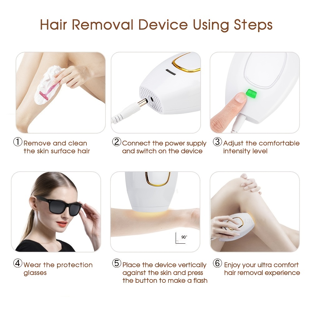 Painless Laser Hair Removal Home 500 000 Flashes Ipl - Temu