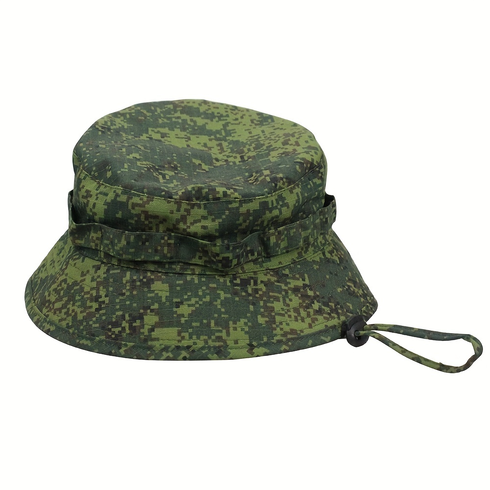 Camouflage Short Eaves Sunshade Bucket Hat Suitable Outdoor - Temu