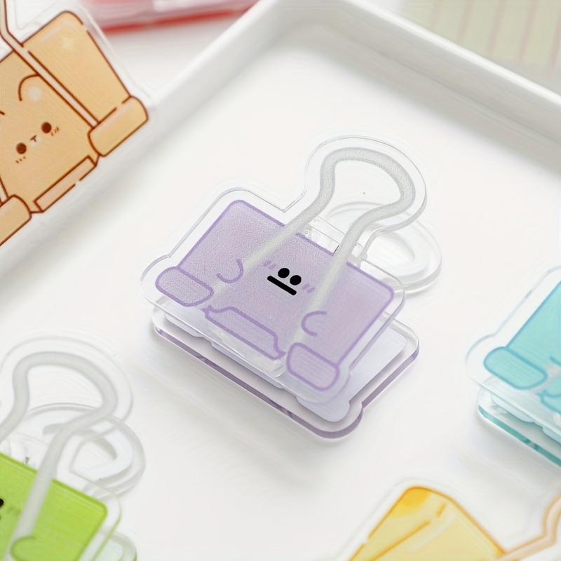 3pcs Small Cheese Sticky Note Clips - Student File Clips
