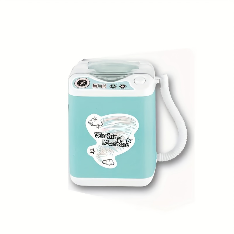 Newly Sponge Makeup Brushe Cleaner Mini Electric Washing Machine Children  Pre School Toy Pretend Play Housekeeping Toy