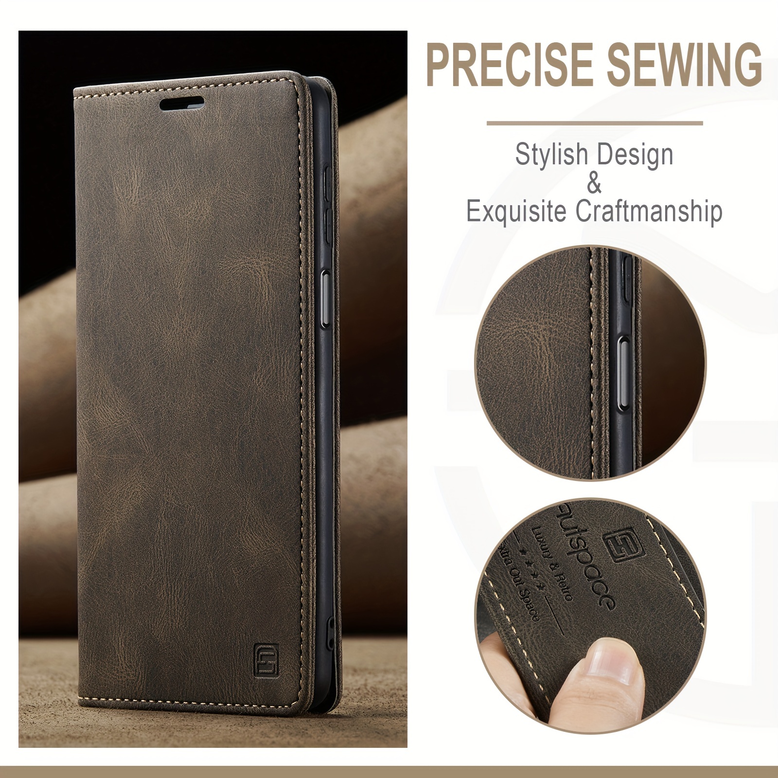 Luxury Vintage Leather Phone Case Samsung A53 - Luxury Leather