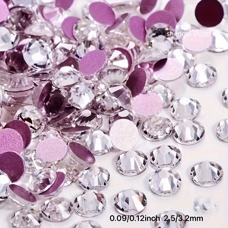 Rhinestones Bulk, Flatback Round Jelly Rhinestones Non Hotfix