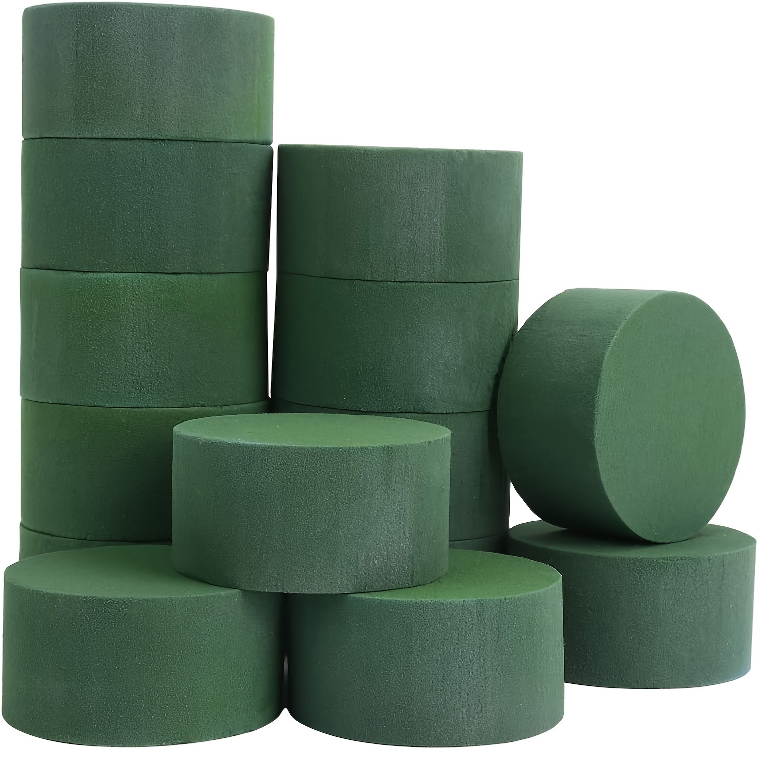  12Pcs Round Floral Foam Blocks, Wet and Dry Foam Bricks for  Fresh and Artificial Flowers, Perfect for Wedding Decor, DIY Crafts, and  Party Decorations : Arts, Crafts & Sewing
