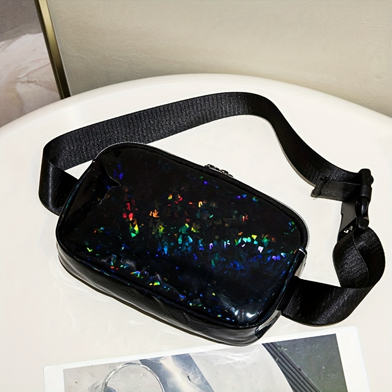 Black best sale holographic purse