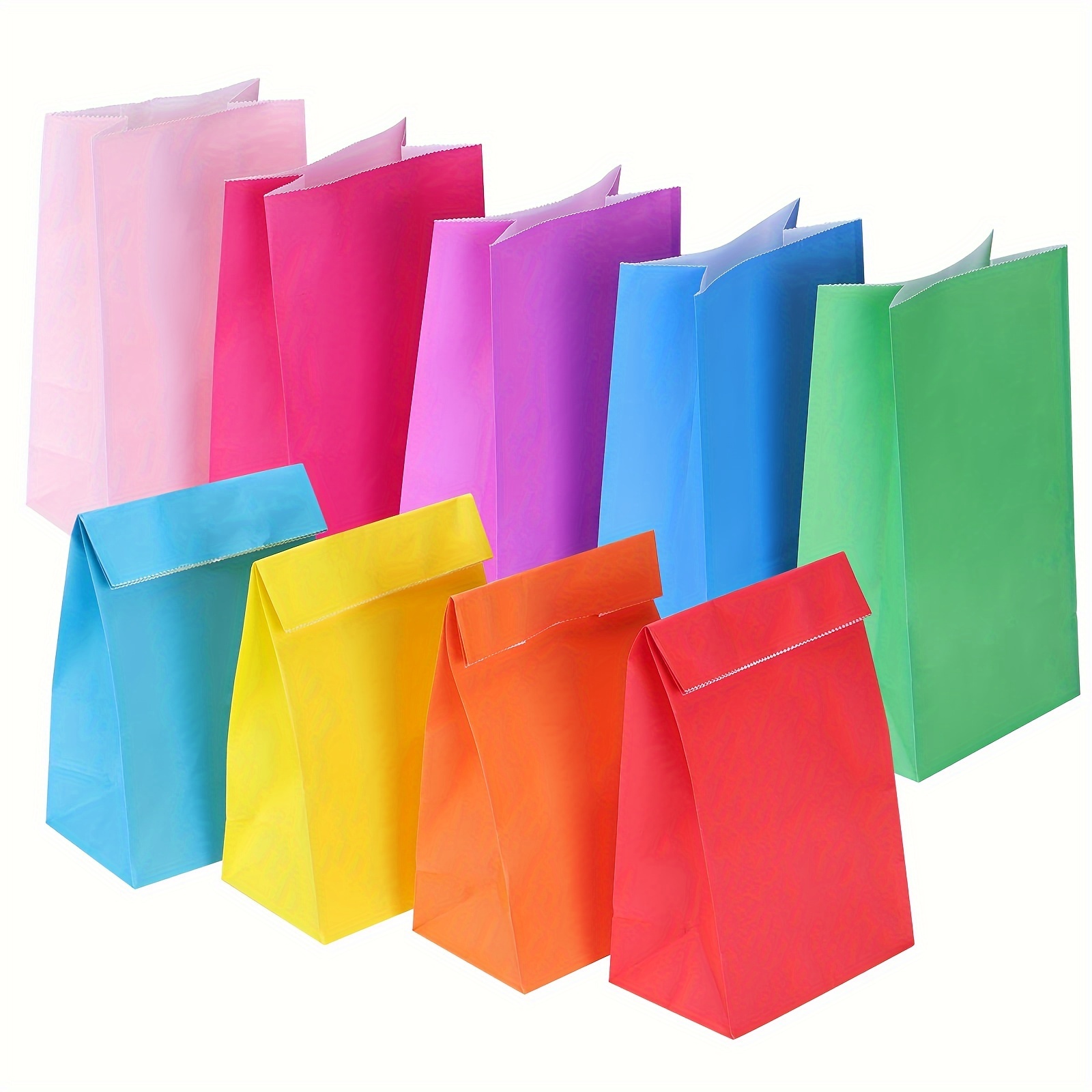  24 Pcs Rainbow Gift Bags with 24 Pcs White Tissues Paper  Rainbow Party Favor Bags with Handles Small Rainbow Bags for Kids Birthday  Baby Shower Weddings graduation 8.27 x 5.91 x