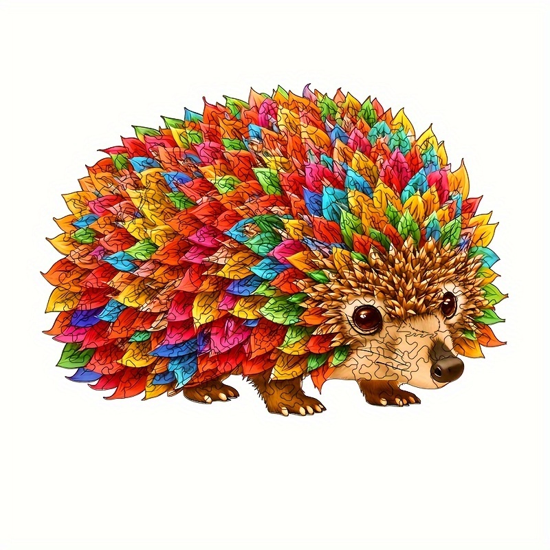 Colorful Hedgehog Wooden Puzzles Shaped Puzzles Difficult Puzzles Toys  Irregular Animal Shape Wood Puzzles Birthday Festival Christmas Halloween  Gifts Puzzles Adults Brain Teaser Wooden Toys, Check Today's Deals