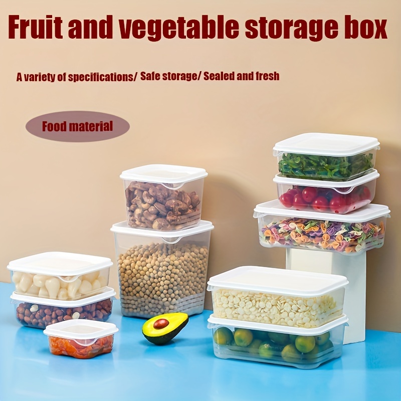 2pcs Portable Storage Box Plastic Household Containers Storage Box