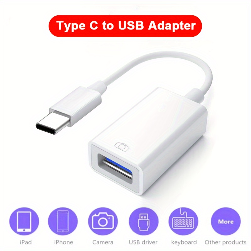 Câble pour iPhone vers adaptateur de convertisseur USB OTG pour