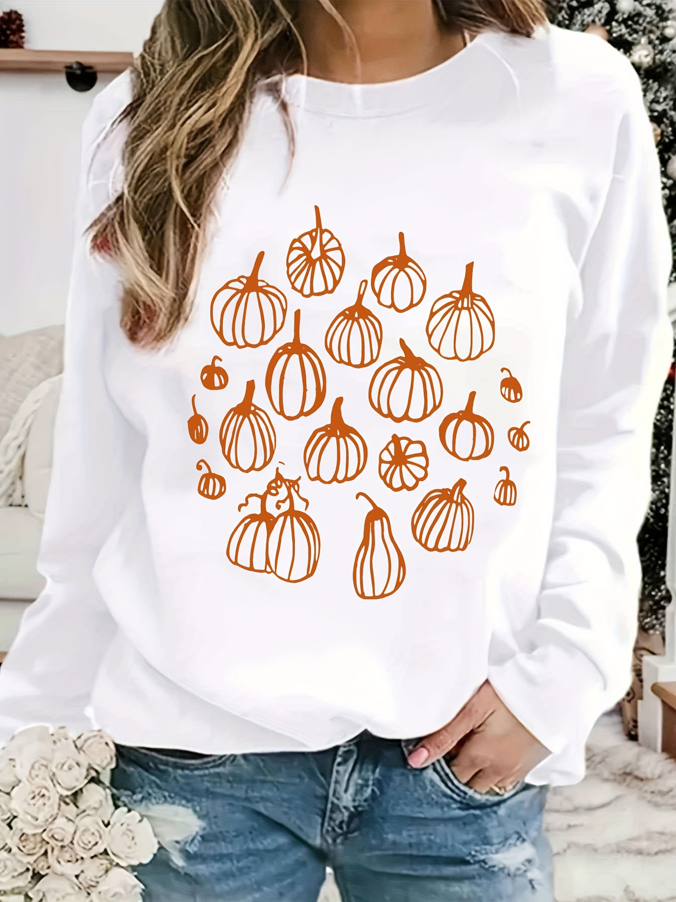 Leopard monogram embroidered sweatshirt