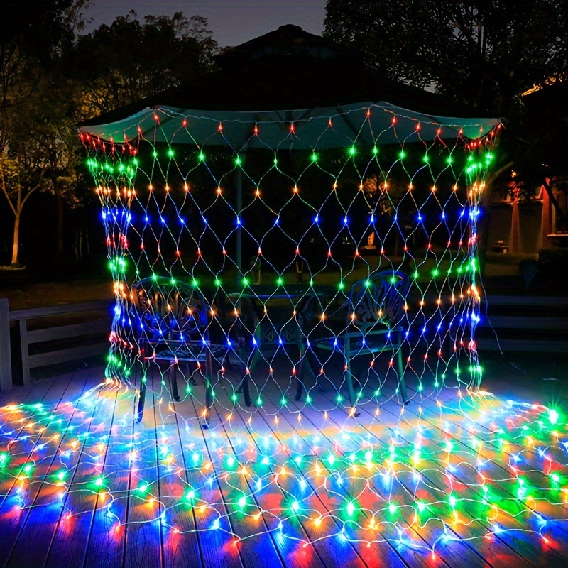 Led Outdoor Fishing Net Light Festoon Garden Decoration - Temu