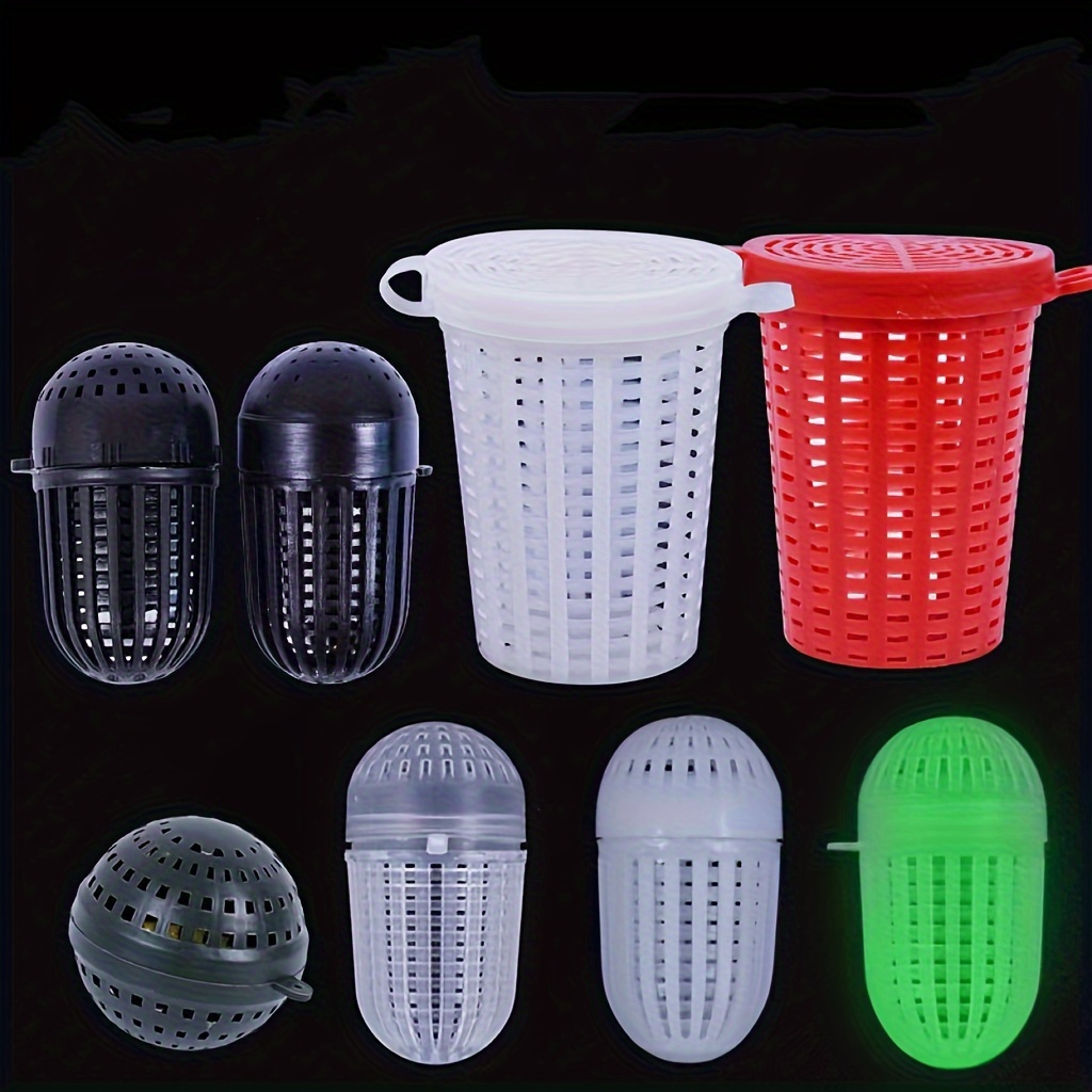 Multi Size Bait Cage Ball Bait Cage Cup shaped Cage Luminous - Temu