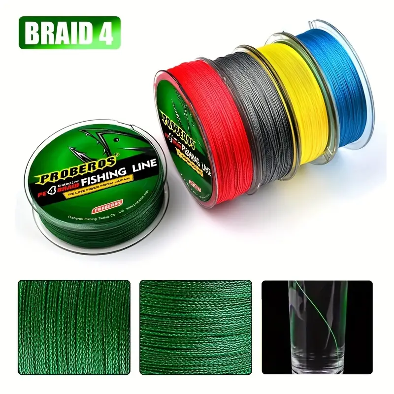Super Strong Smooth 4 strand Braided Pe Fishing Line Length - Temu Canada
