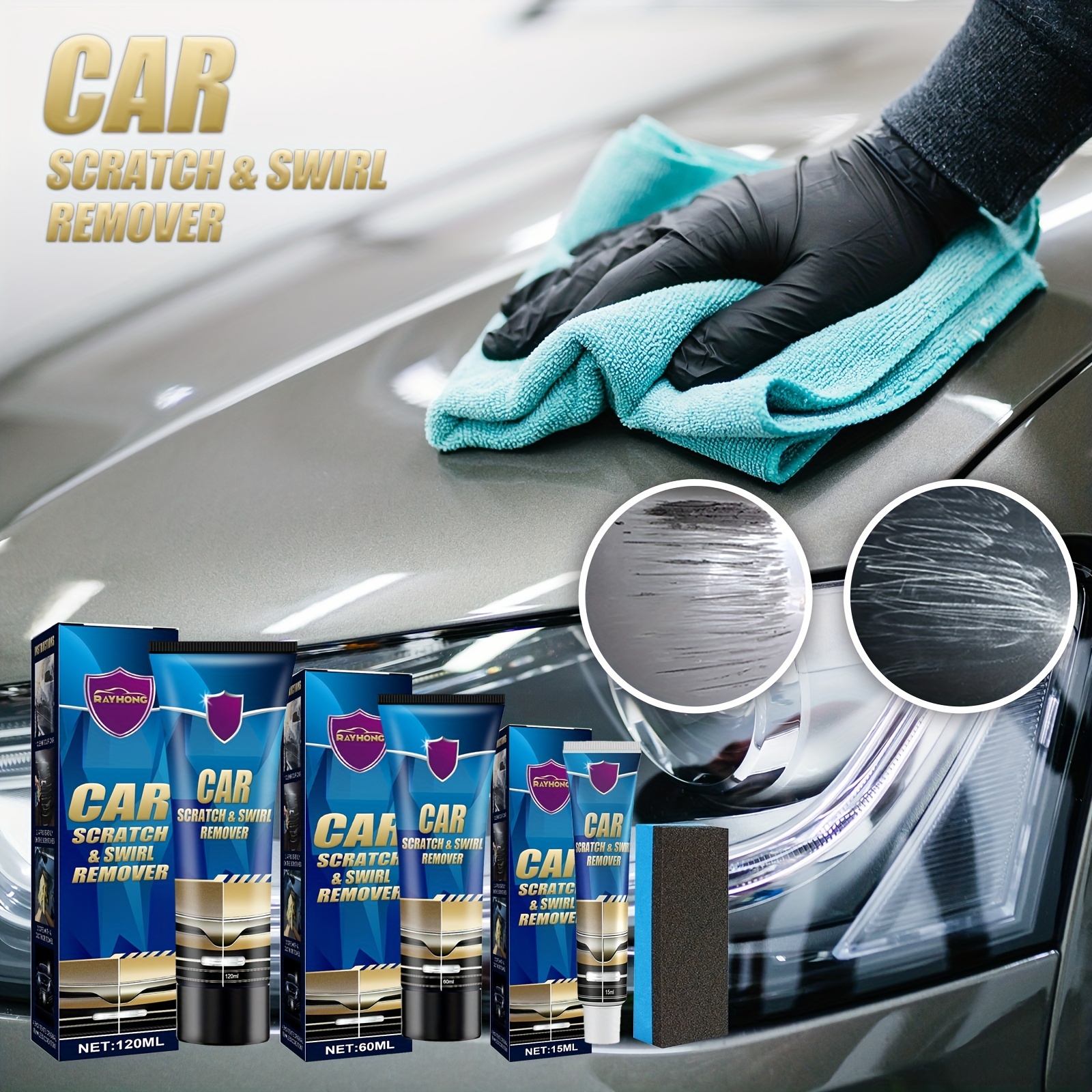 Spray de reparación de arañazos nano para coche, vidrio súper hidrofóbico,  revestimiento de cerámica líquida antioxidación para esmalte de arañazos de