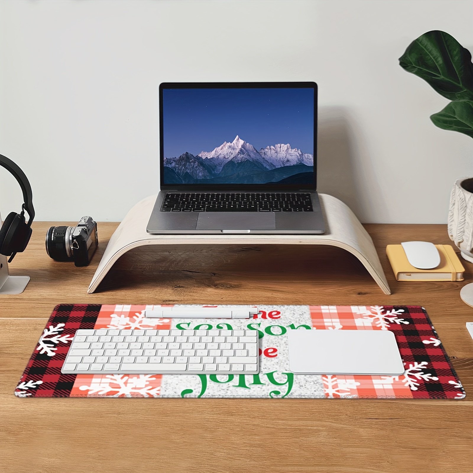 Red Buffalo Plaid Desk Accessories Soft Material Comfortable Touch  Ergonomic Gaming Desk Mouse Pad - Temu