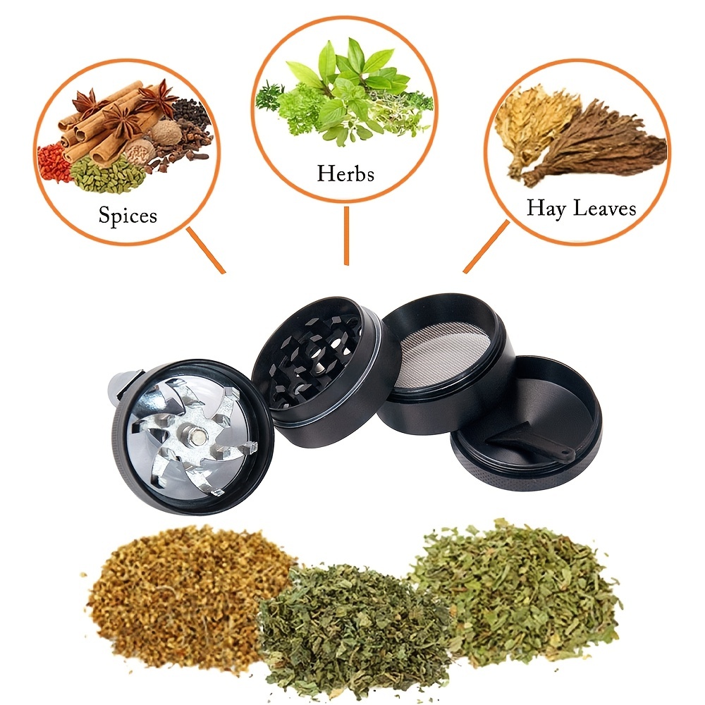 Four layer Iridescent Zinc Alloy Herb Grinder Manual Tobacco - Temu