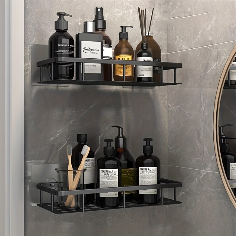 Majestic Ace Shop Clearance! Bathroom Shelves Shower Gel Firm Punch Free Shampoo Bathroom Organizer Wall Mounted Shelves and Supports with Strong Sucker Wall Shelf