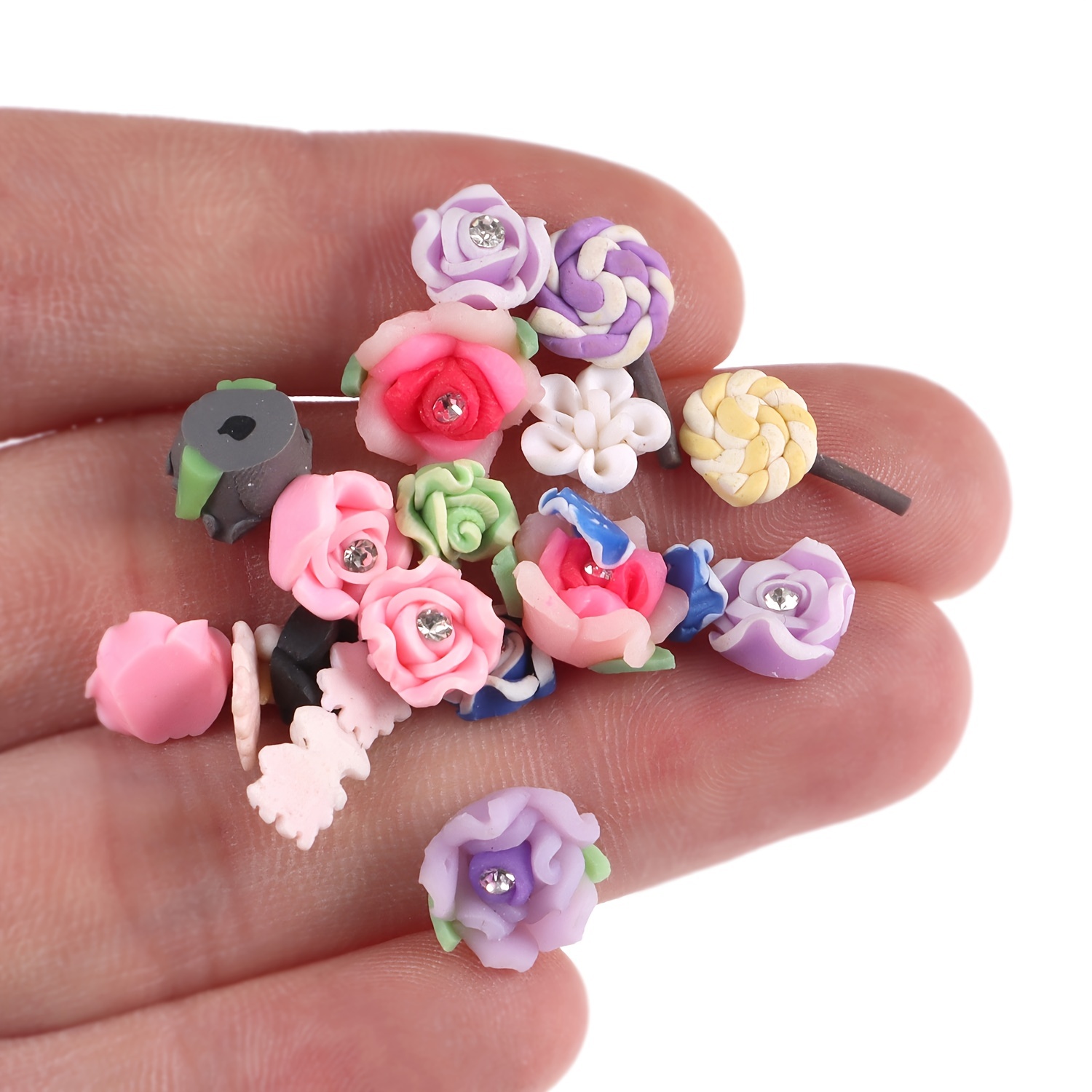 Assortment of Miniature Flowers | Nana's Clay Flowers