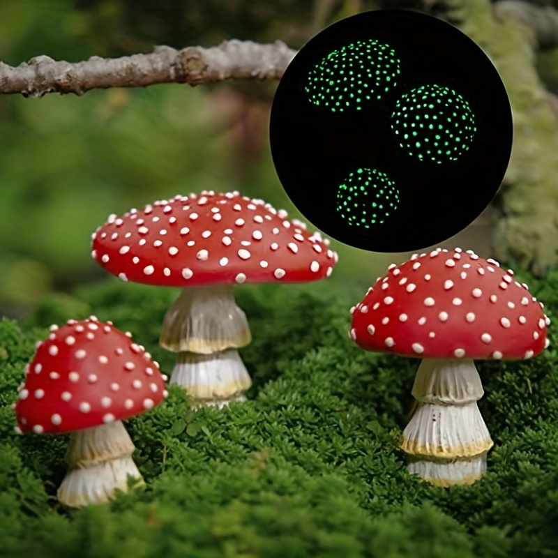 Green Fake Mushroom Set
