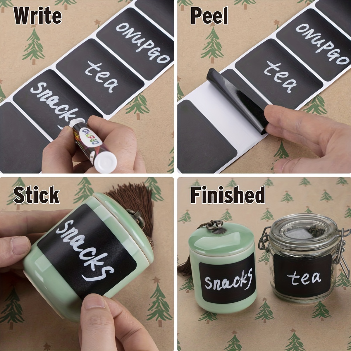 Dropship 120pcs Chalkboard Labels With Chalk Pen , Waterproof Removable Blackboard  Stickers, Chalk Label Stickers For Home Kitchen Supplies to Sell Online at  a Lower Price
