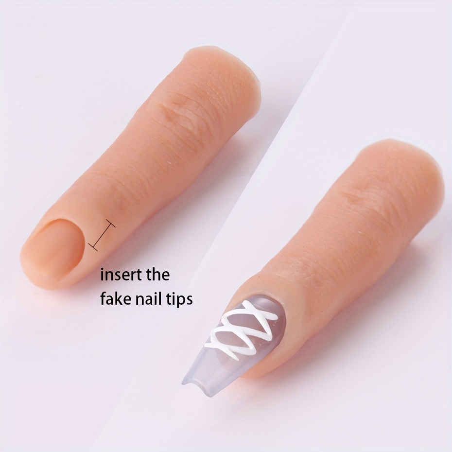 Ways to secure nail tips on silicone practice hand? : r/Nails
