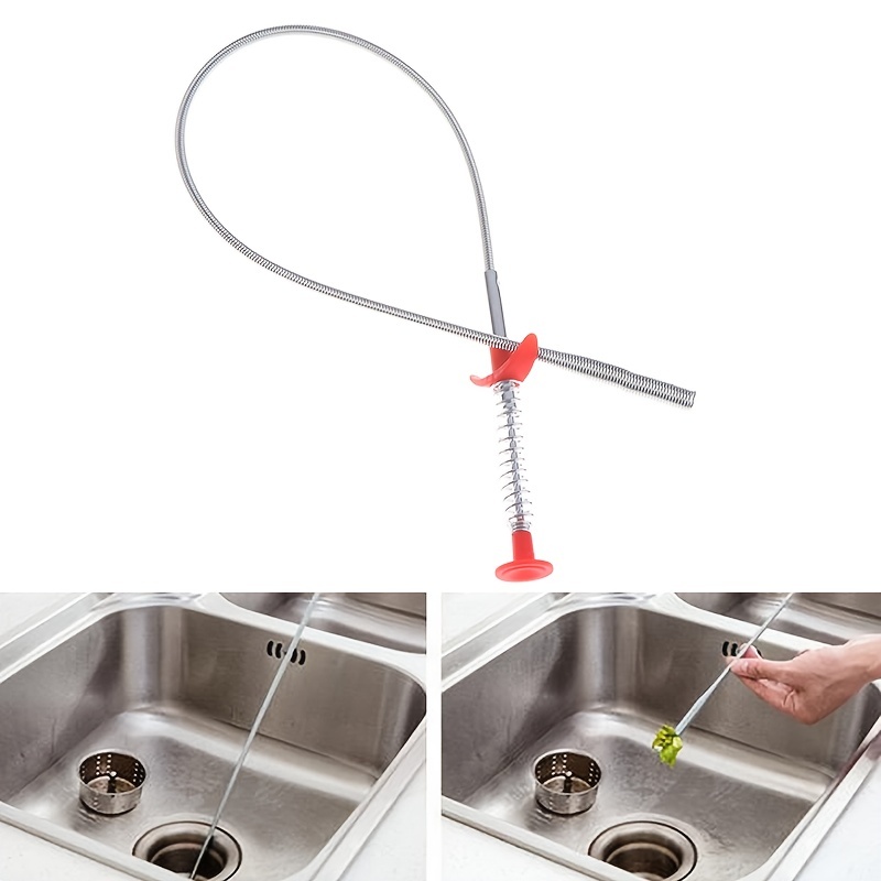 1pc Snake Drain Clog Remover Metal Hand Kitchen Sink - Temu