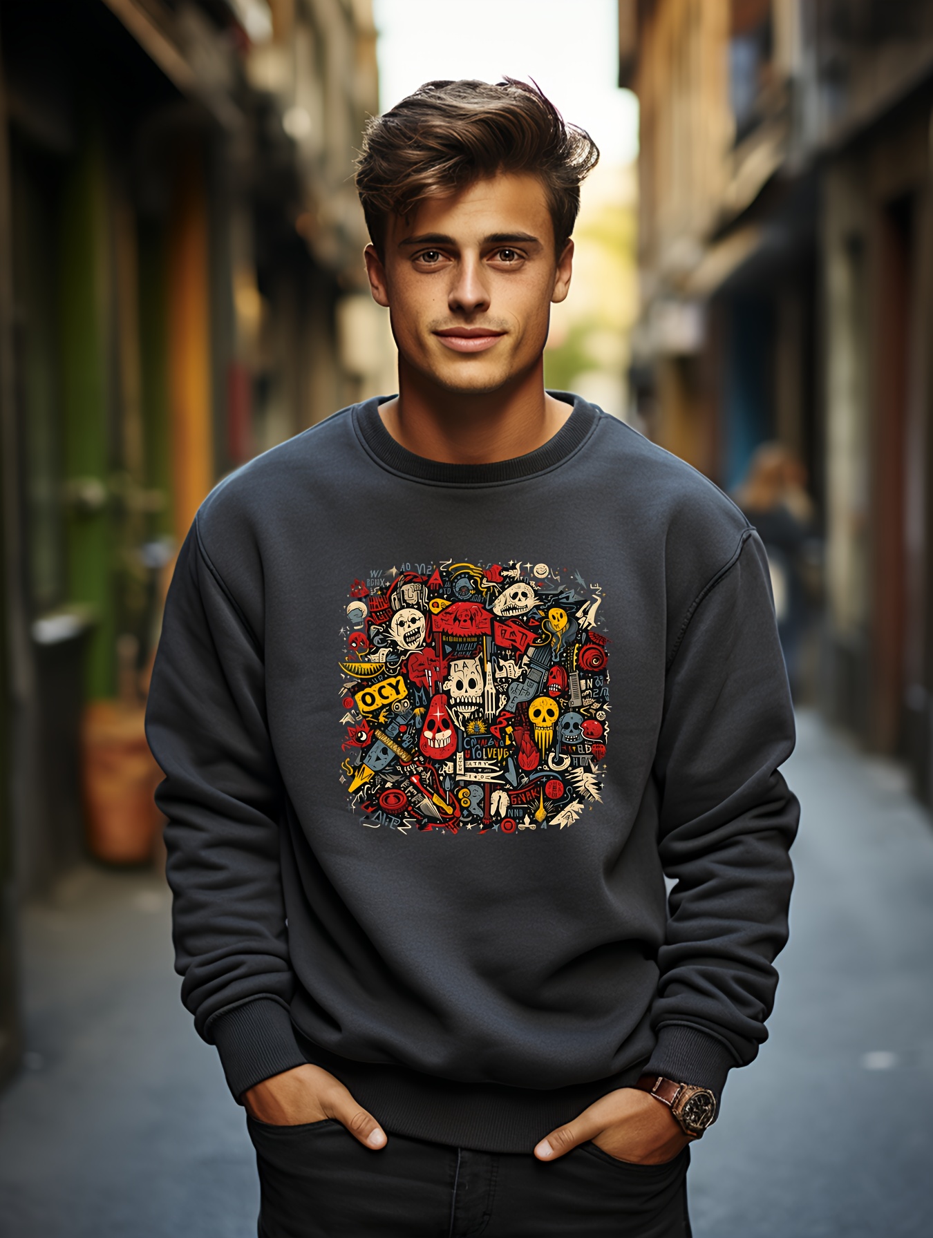 Sudadera best sale calavera hombre