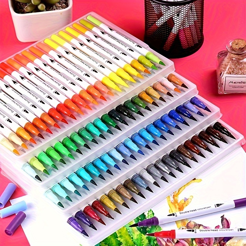 60/72/100 Colors Drawing Brush Pens Watercolor Drawing Pen