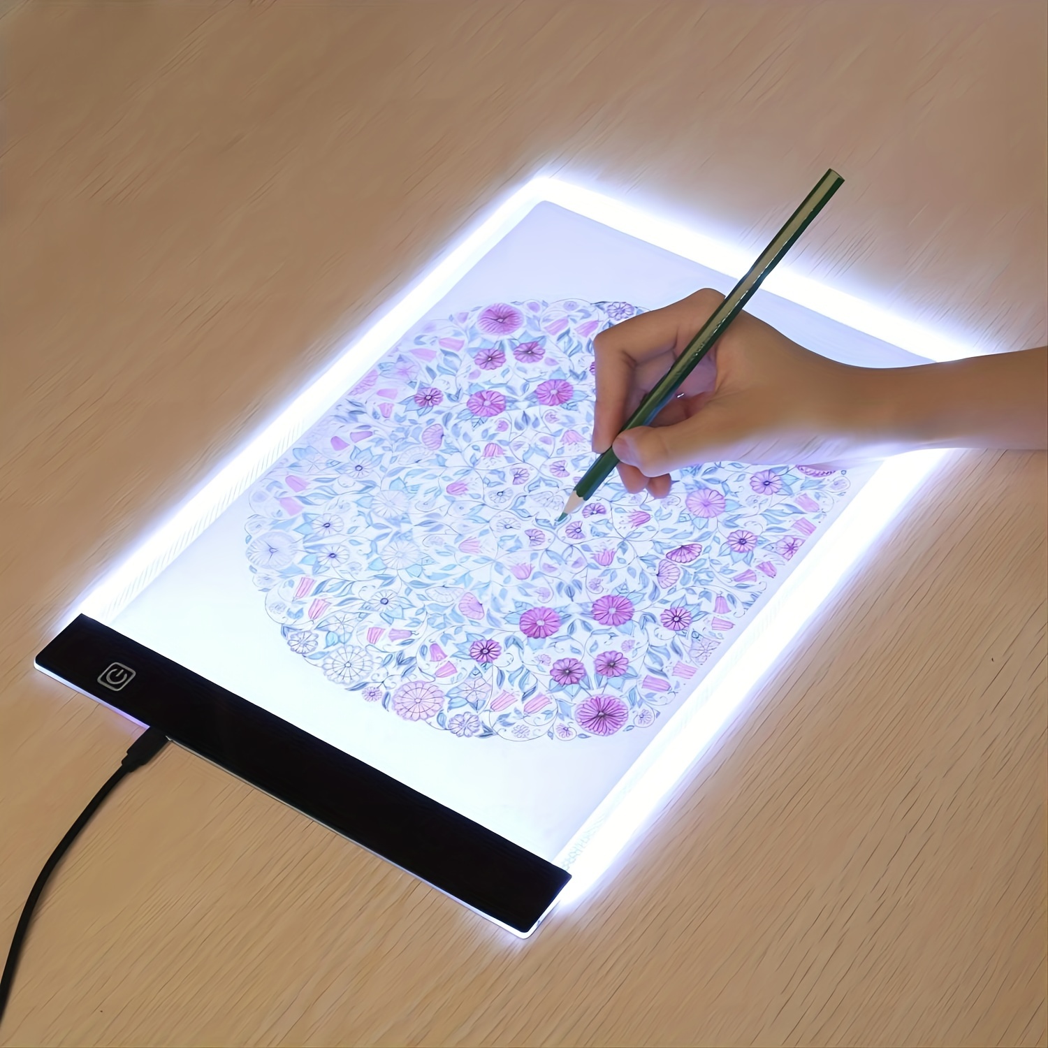 A4 Table lumineuse LED Sketchpad LED Pad Pour Dessiner tableau