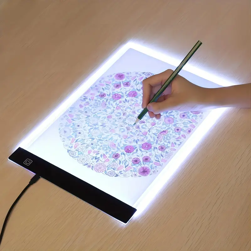 3 Levels Dimmable Led Drawing Copy Board Toys A4 A5 Creative - Temu