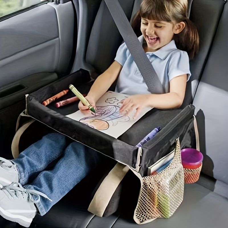 Ajustador de cinturón de seguridad y almohada y funda con clip para niños  de viaje con bebé a bordo, calcomanía de soporte para el cuello