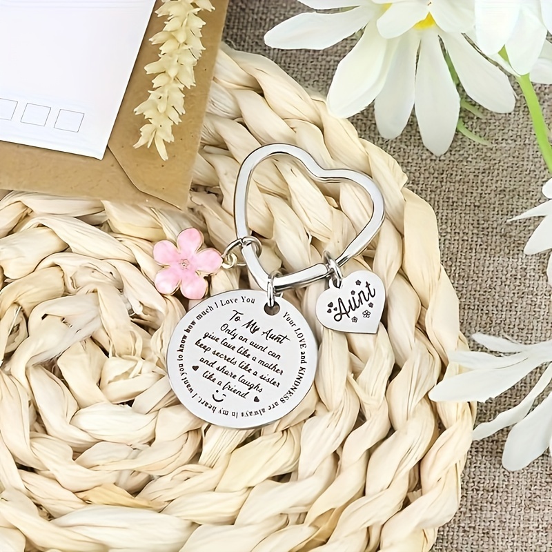 Auntie Gift Auntie To Be Keychain New Aunt Gift For Friends - Temu