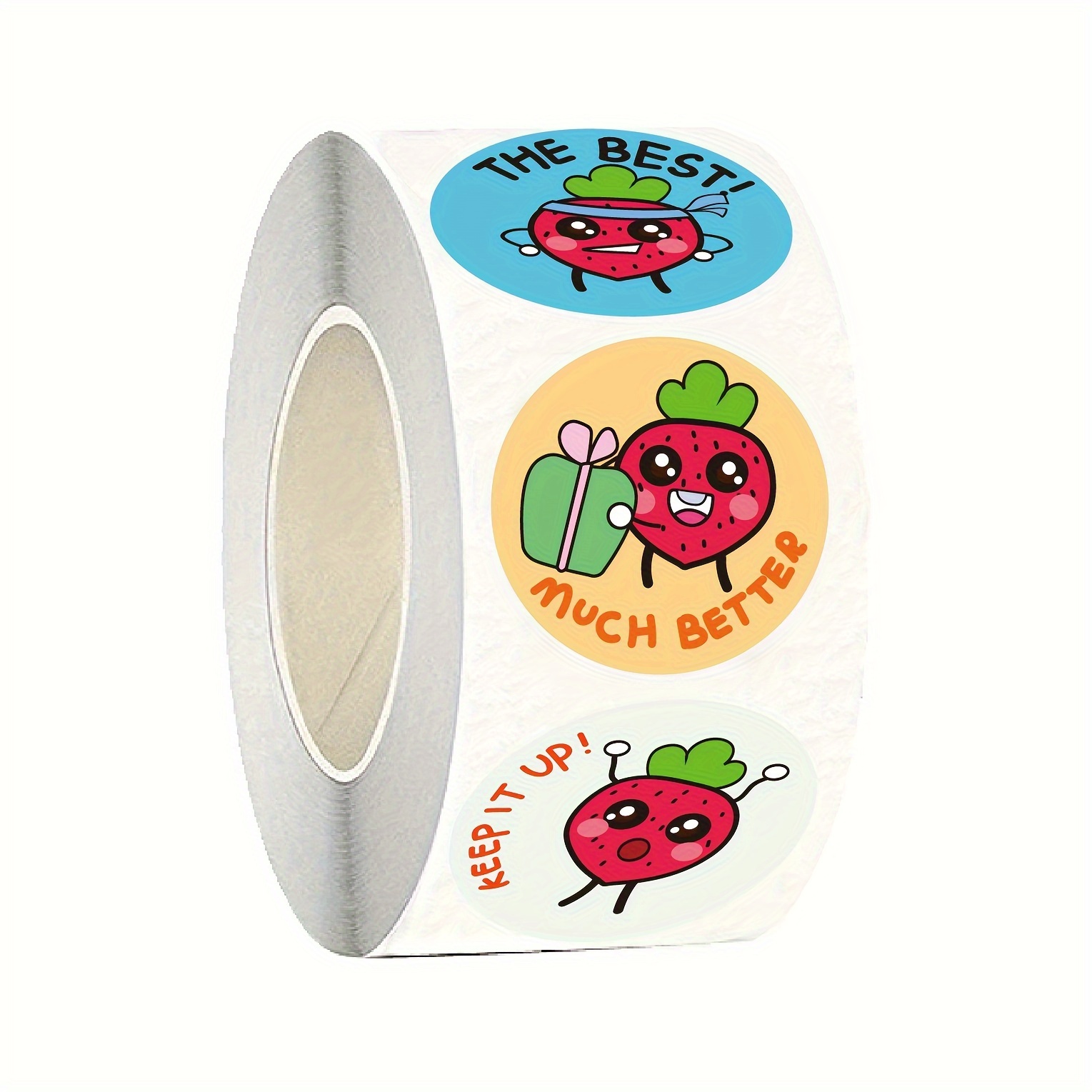 1set(4pcs) English Fruit & Animal Motivational Stickers For Kids, Teachers  Reward Stickers