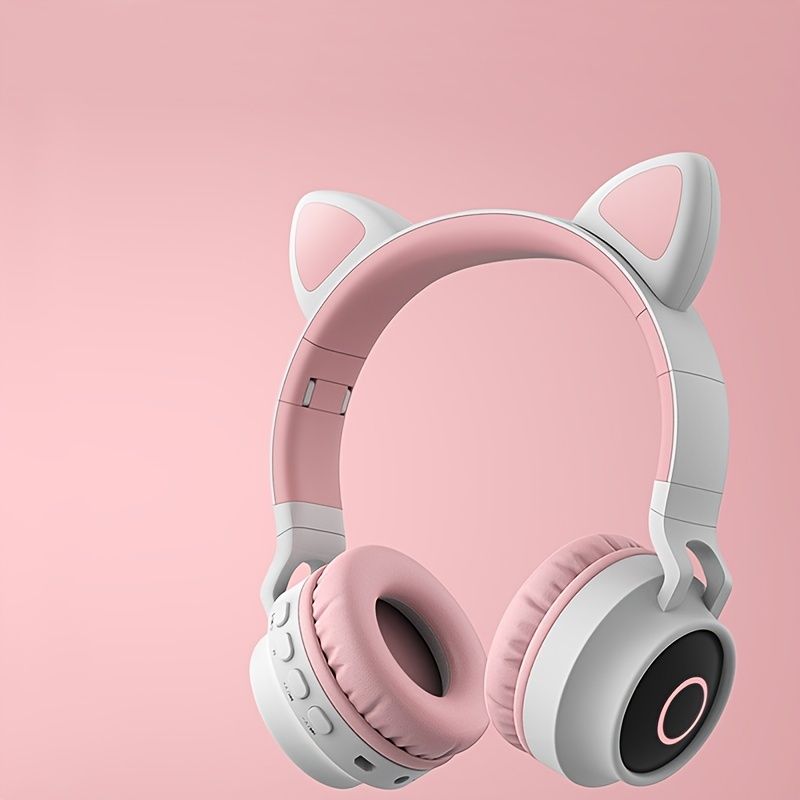 TDX Cat Ear Headphones Wireless 5 0 With Cute LED Cat Ears 1